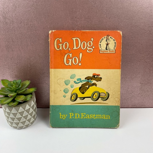 Vintage Dr. Seuss Go Dog Go! Book PD Eastman 1961 - Picture 1 of 10